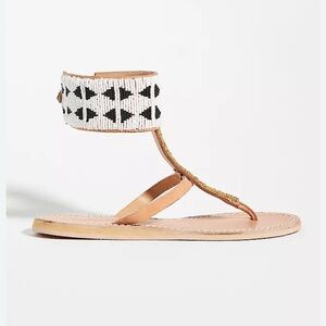 Laidback London Handmade Beaded Gladiator Sandals Size 9